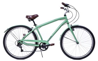Huffy Sienna 27.5 "vintage velosipēds, Shimano 7 ātrumi indekss, Zaļš