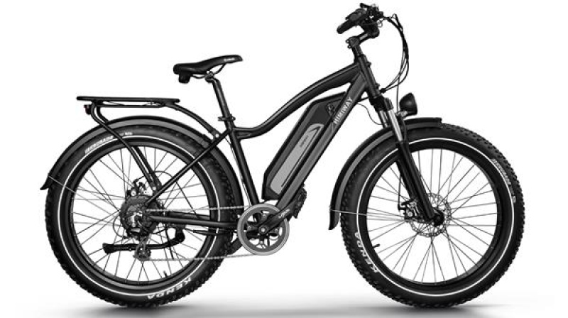 Himiway Cruiser velosipēds, melns