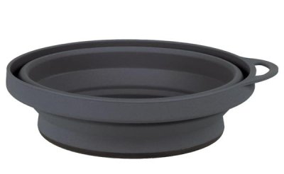 Lifeventure FlexiBowl Silikona elipses formas traukšanas kauss, grafīta krāsā