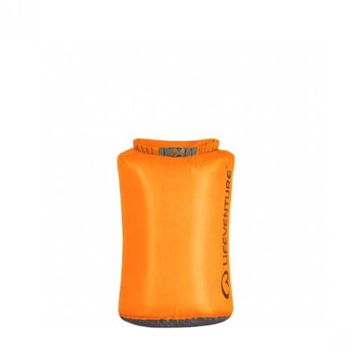 Lifeventure Ultralight Dry Bag Ūdensdrošs maisiņš, 15 litri, apelsīna krāsā