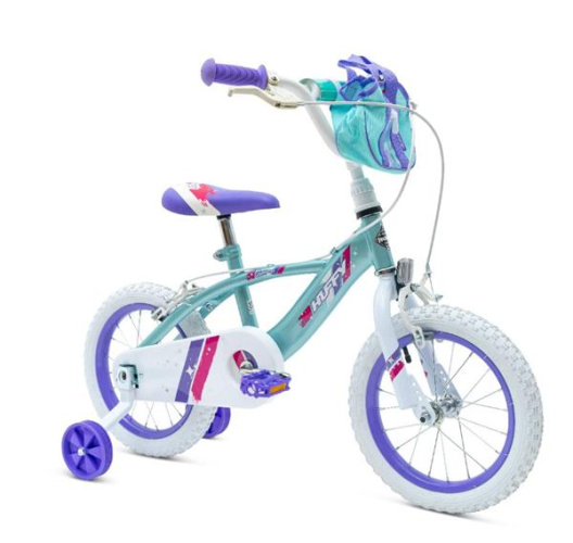 Huffy Glimmer velosipēds, 14 collas, "Teal" krāsā