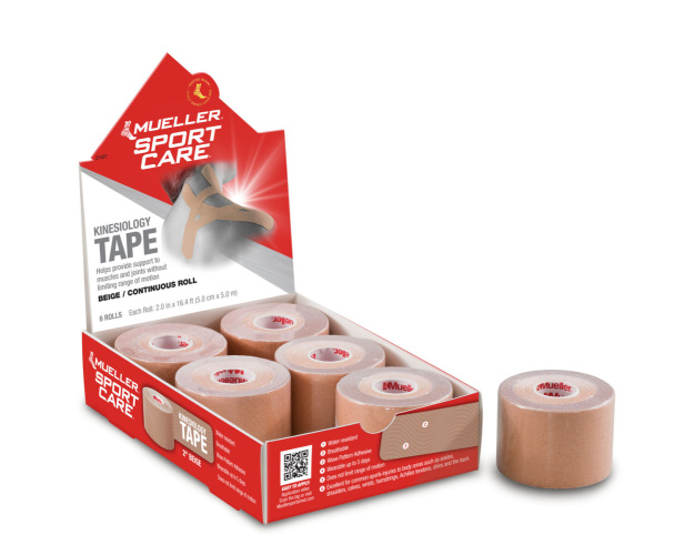 Mueller® kinezioloģiskā līkņa lenta, ķermeņa krāsa, 5cm x 5m