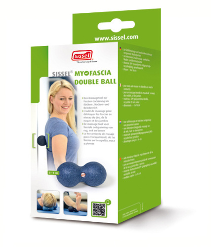 SISSEL® Myofascia dubultais bumbuļi, 8x16 cm, melns krāsas