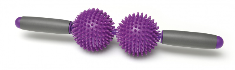 SISSEL® Spiky Twin Roller masāžas rullis, violeta krāsā