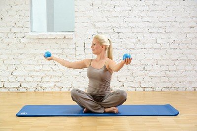 SISSEL® Pilates sviras bumbiņas, 2 gab., 900 g