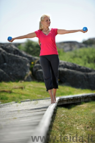 SISSEL® Pilates sviras bumbiņas, 2 gab., 900 g