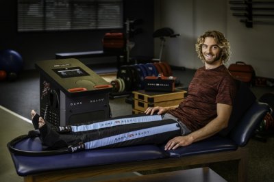 Kompresejošs saldēšanas sasprēgums kājai Game Ready, izmērs M
