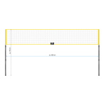 Badmintona komplekts 4 spēlētājiem, 65KD Badminton Game Set