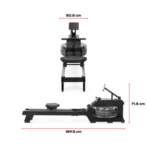 Airēšanas trenažieris Gymstick GRW Fusion Rower Black Charcoal