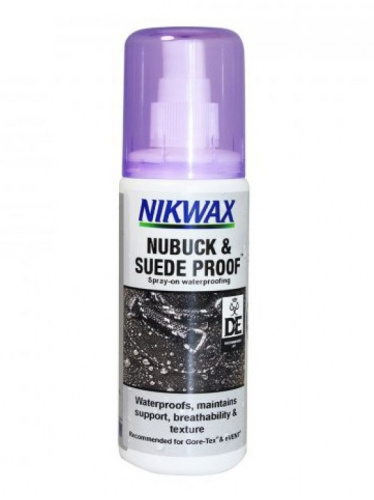 Smidzināmais impregnants velvēna apavu un ādas izstrādājumu kopšanai Nikwax Nubuck & Suede Proof, 125 ml