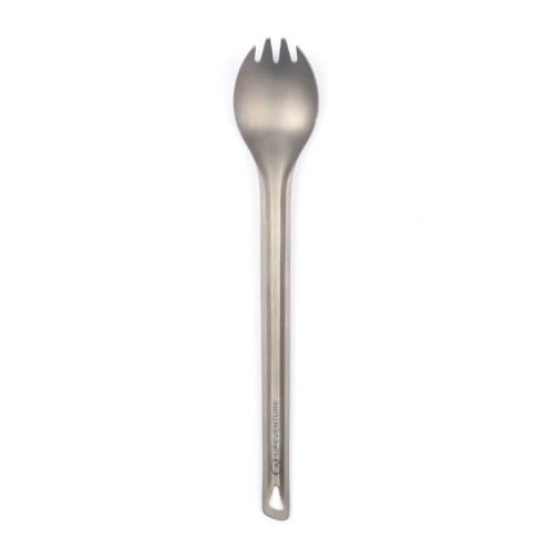 Titanija pagamintas šķēps-šķiņģis Lifeventure Titanium Long-Handled Spork