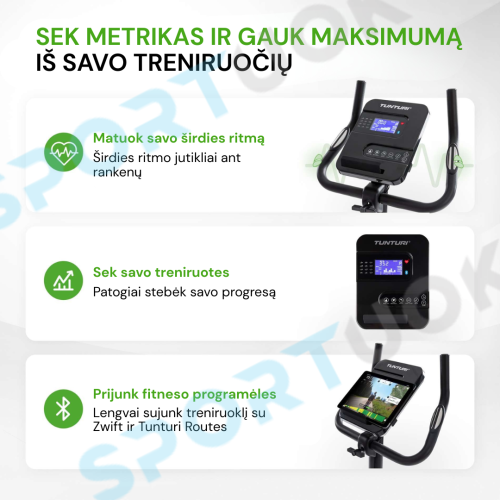 Velotrenažieris Tunturi FitCycle 40i Ergometer Exercise Bike