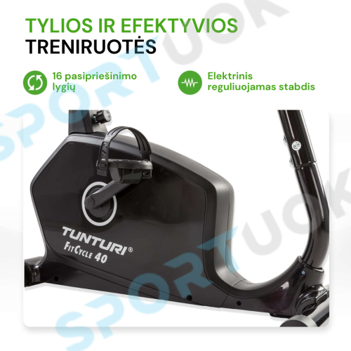 Velotrenažieris Tunturi FitCycle 40i Ergometer Exercise Bike