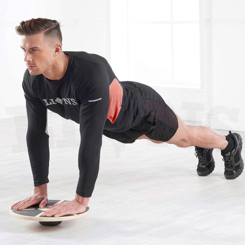 Koka līdzsvara platforma Sportbay Anti Slip Wooden Balance Board