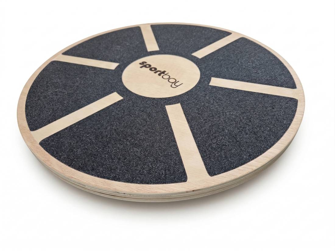 Koka līdzsvara platforma Sportbay Anti Slip Wooden Balance Board