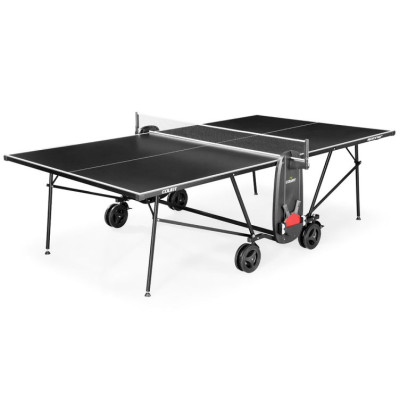 Āra tenisa galds Court Spinner Outdoor Table, 4 mm, melns