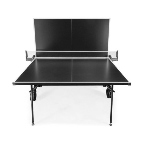 Āra tenisa galds Court Spinner Outdoor Table, 4 mm, melns