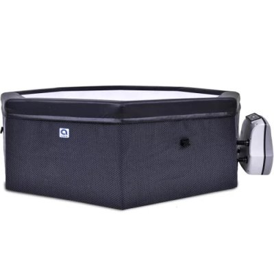 Aegean Eco Foam ar cietām sienām, melna rotangpalmas SPA, 4–6 personām