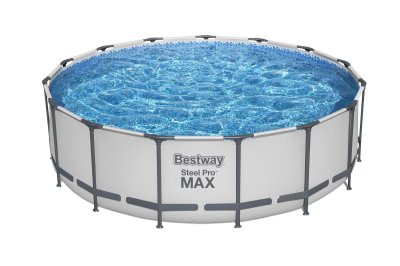 Rāmja baseins Bestway Steel Pro Max komplekts 457x122 cm, ar filtru sūkni un piederumiem (56438)