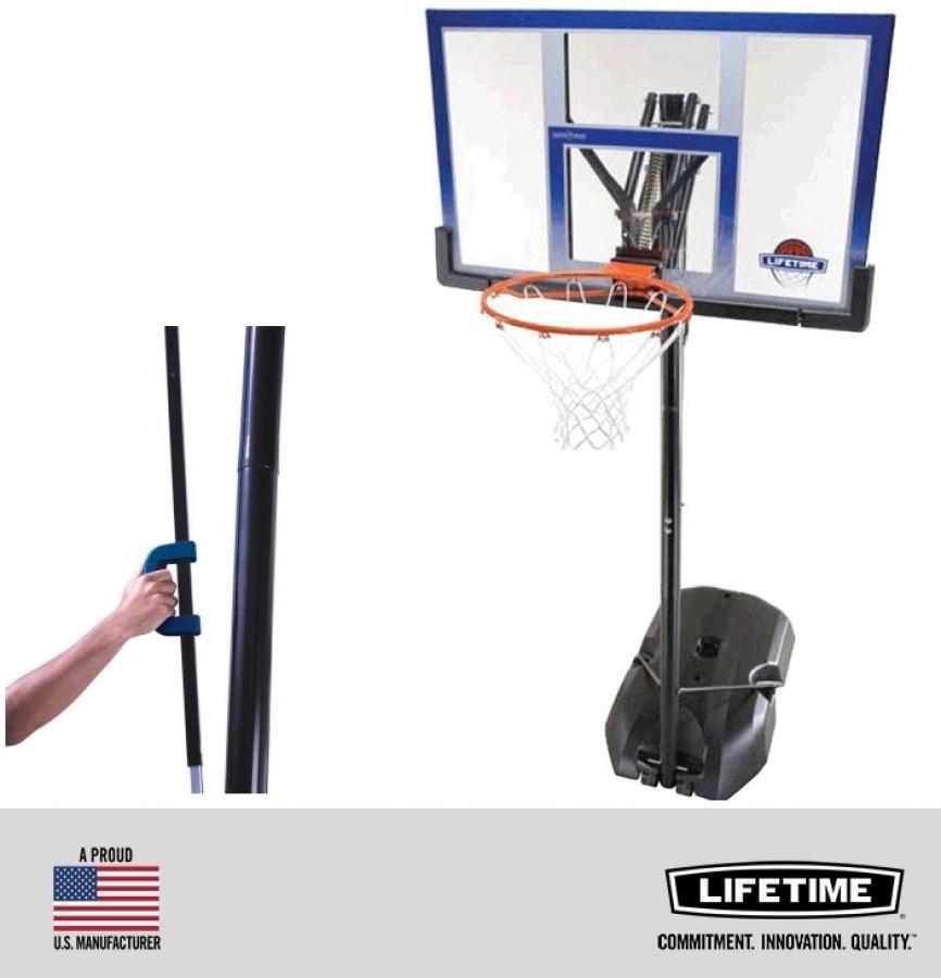 LIFETIME 90000 basketbola komplekts (2,45 - 3,05 m)