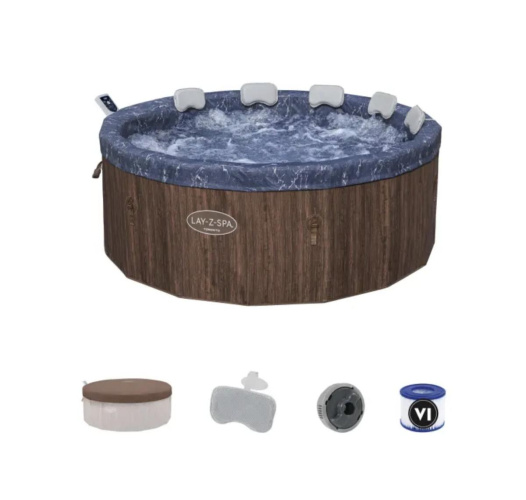 Bestway LAY-Z-SPA Toronto energoefektīvs AirJet - džakuzi burbuļvanna 5–7 personām (6001W)