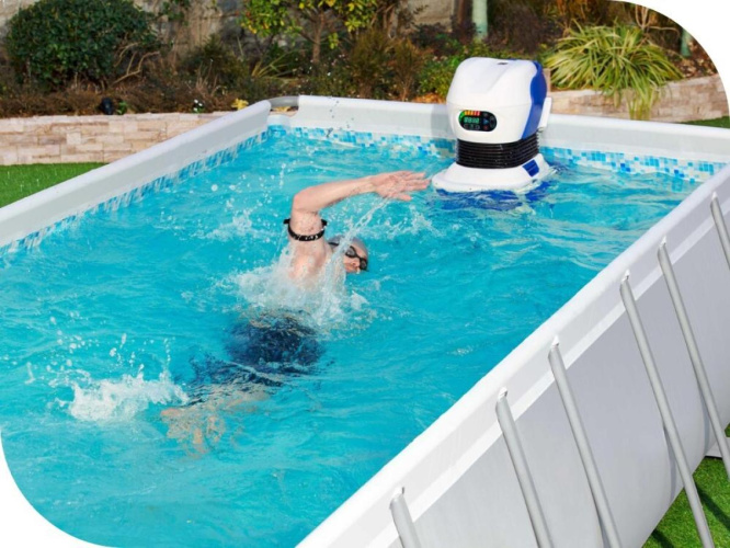 Bestway 58517 Swimfinity™ peldēšanas fitnesa sistēma ar tālvadības pulti peldbaseiniem no 457 cm