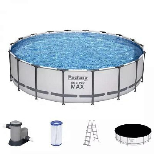 Rāmja baseins Bestway Steel Pro Max komplekts 549x122 cm, ar filtra sūkni un piederumiem (56462)