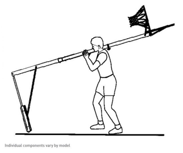 LIFETIME 1268 basketbola komplekts (2,45 - 3,05 m)