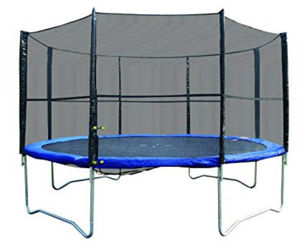 Trampolīns 427 cm ar drošības tīklu un kāpnītēm, 14 pēdas (4,27 m)