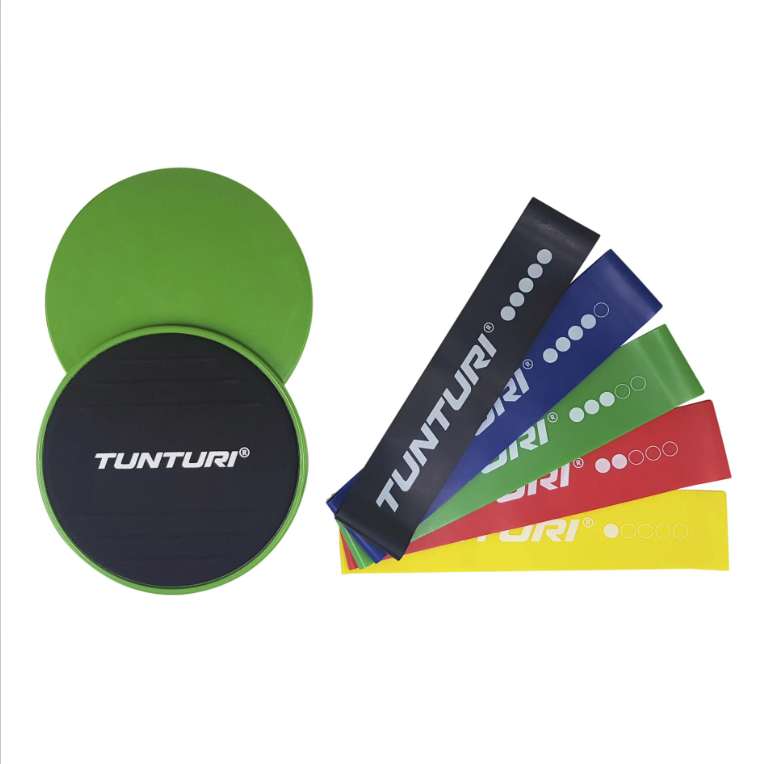 Treniņu slīddisku komplekts Tunturi Resistance & Core Sliders Set