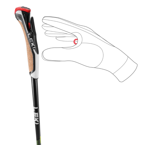 Ziemeliskā gājēju nūjas LEKI Flash Carbon 115 cm