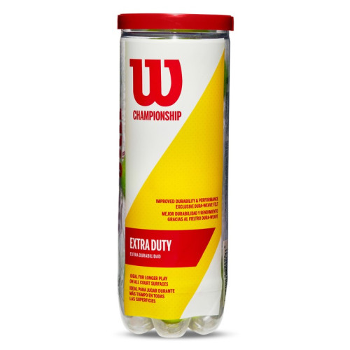 Wilson Championship Extra Duty XD Tenisa bumbiņas – 3 gab.