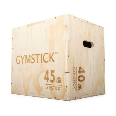 Koka lēcienu bokss Gymstick Wooden Plyobox 50 x 45 x 40 cm