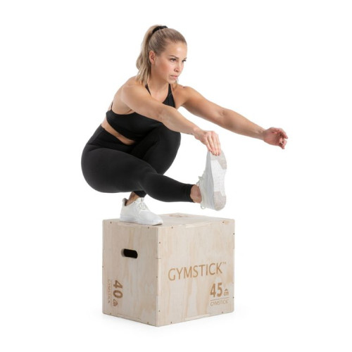 Koka lēcienu bokss Gymstick Wooden Plyobox 50 x 45 x 40 cm