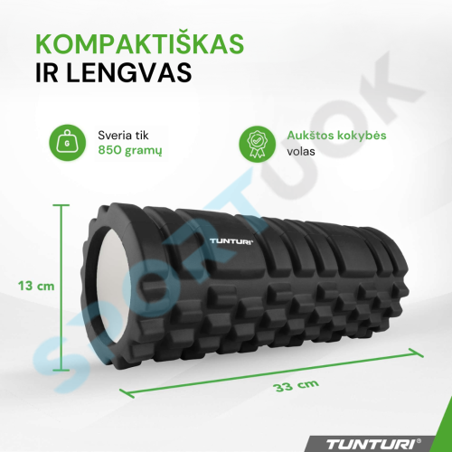 Masāžas rullis Tunturi Yoga Grid Foam Roller, 33 cm
