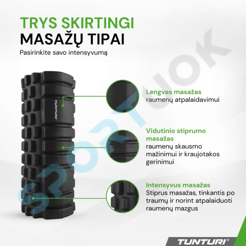 Masāžas rullis Tunturi Yoga Grid Foam Roller, 33 cm