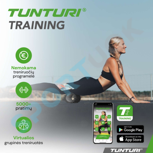 Masāžas rullis Tunturi Yoga Grid Foam Roller, 33 cm