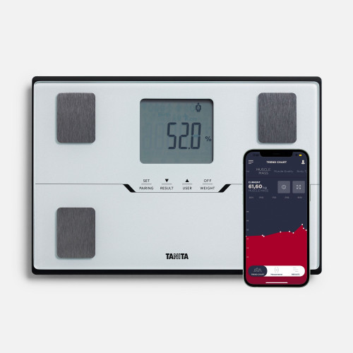 Ceļojuma izmēra viedie ķermeņa sastāva svari/analizators TANITA BC-401, balti 