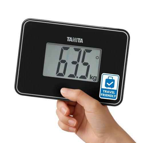 Pasaulē mazākie elektroniskie svari TANITA HD-386, melni