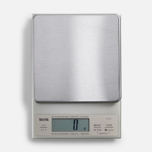 Digitālie virtuves/pārtikas svari TANITA KD-321 Kitchen Scale Fluid Conversion, sudraba krāsā