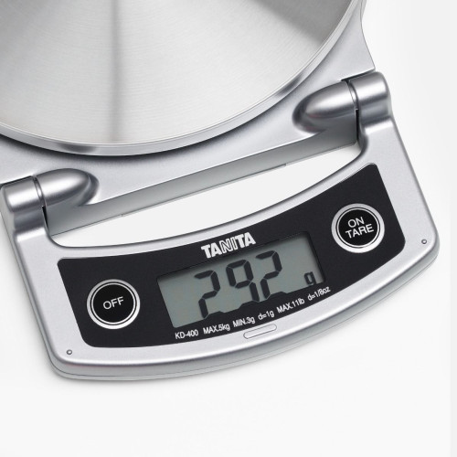 Salokāmi virtuves/pārtikas svari TANITA KD-400 Minimalist And Stylish Kitchen Scale, sudraba