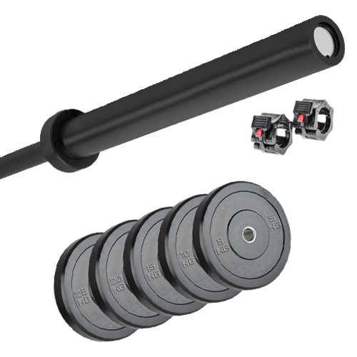 Bumper svaru un stieņa komplekts STRONGMAN 120kg