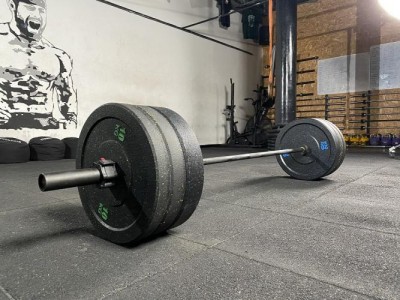 Bumper svaru un stieņa komplekts STRONGMAN Premium 120kg