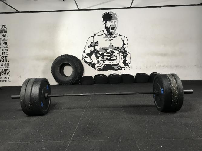 Bumper svaru un stieņa komplekts STRONGMAN Premium 120kg