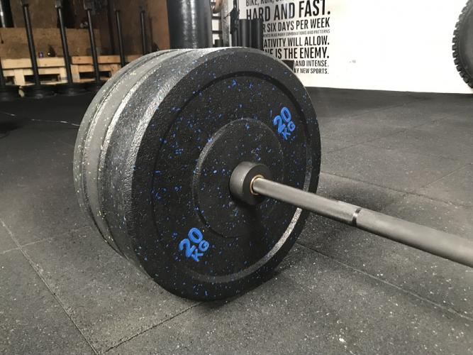 Bumper svaru un stieņa komplekts STRONGMAN Premium 150kg