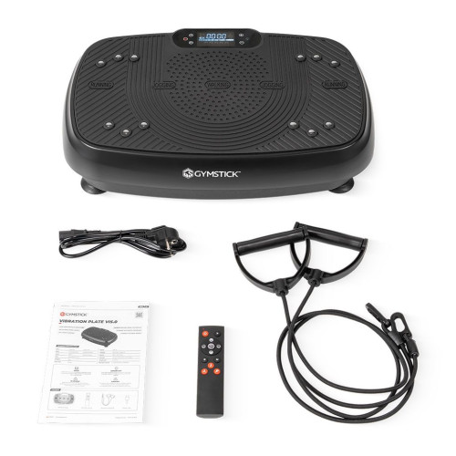 Vibrācijas platforma Gymstick Vibration Plate Vi5.0 (melna / lillā)