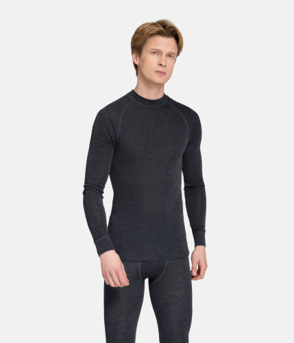 Vīriešu krekls THERMOWAVE Merino Warm Active, tumši pelēks