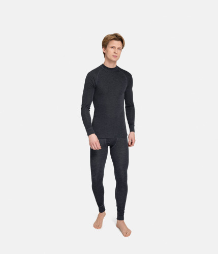 Vīriešu bikses THERMOWAVE Merino Warm Active, tumši pelēkas